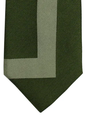 Gene Meyer Silk Tie Green Gray SALE