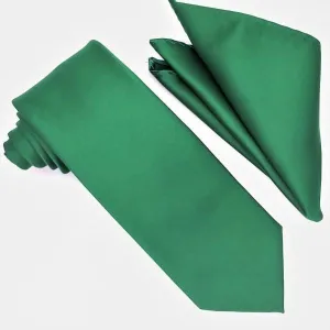 Green Tie and Hanky Set