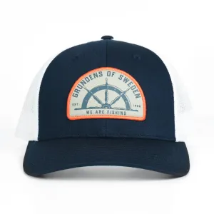 Grundens Ships Wheel Flexfit Trucker Hat