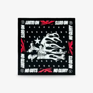 Hellstar Sports Bandana 'No Guts No Glory' Black / Red SS24