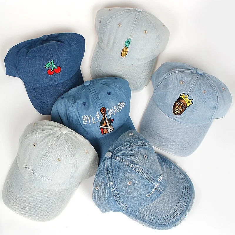 Hip Hop Denim Caps