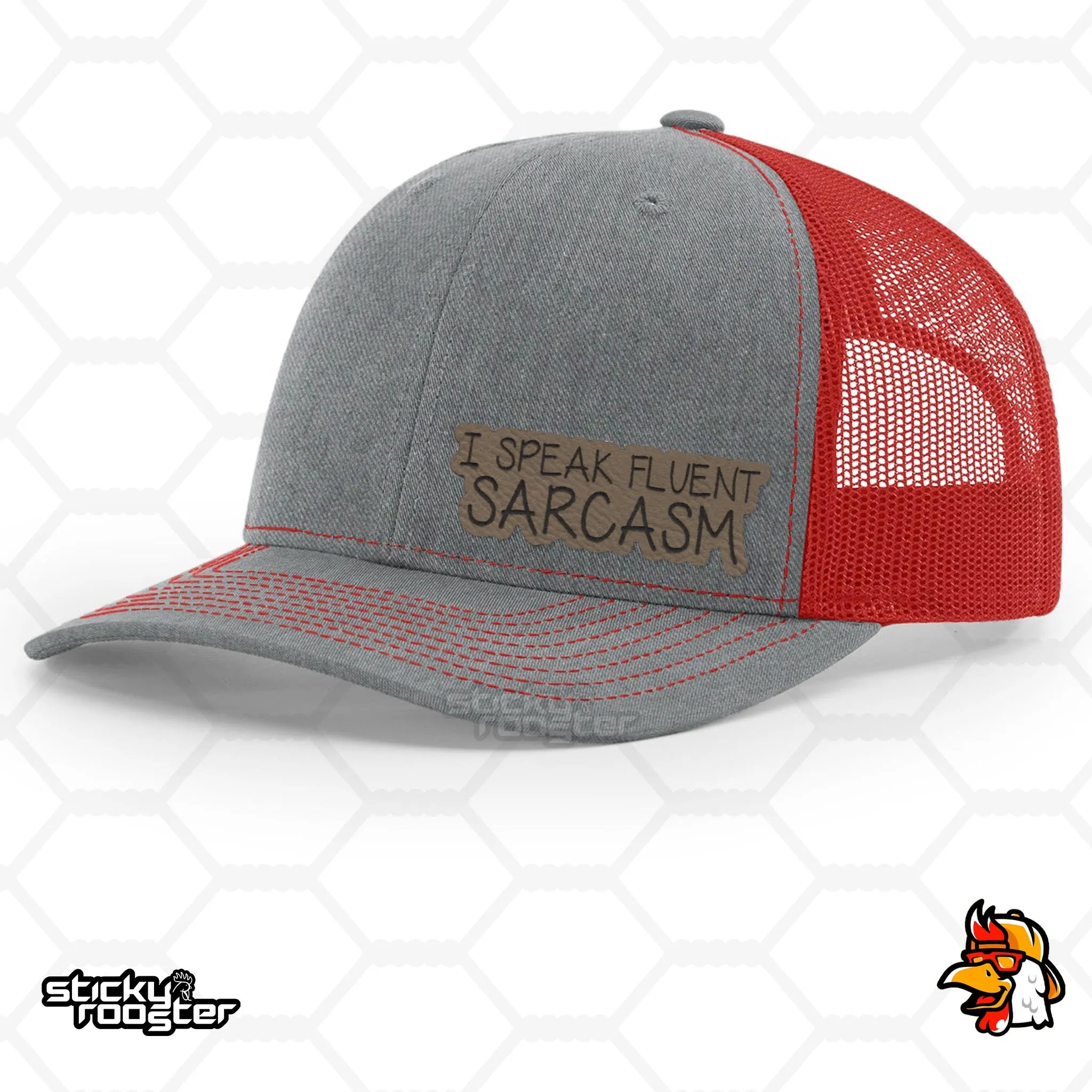 I Speak Fluent Sarcasm Leather Patch hat