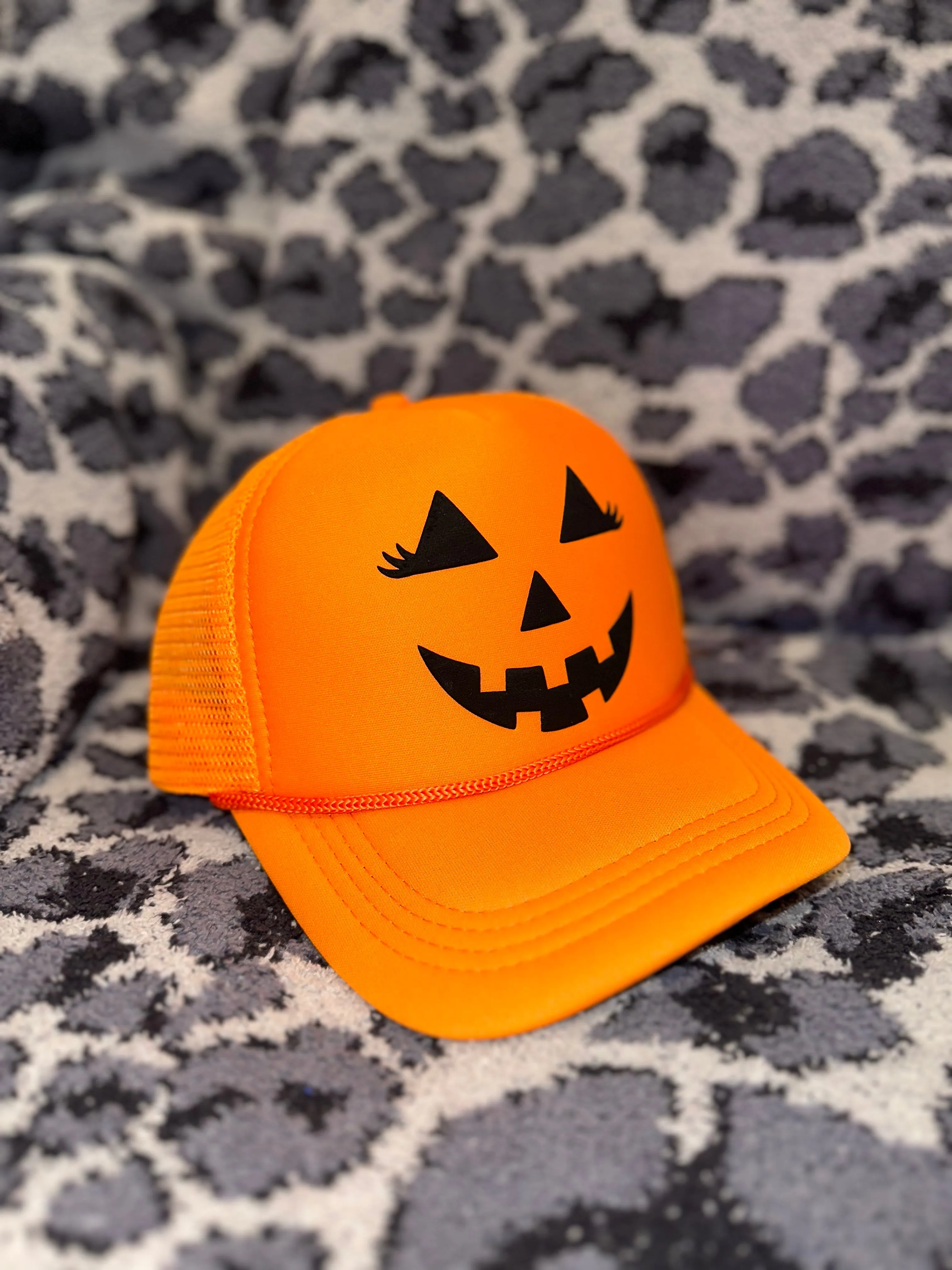 Jack O’Lantern Mesh Caps