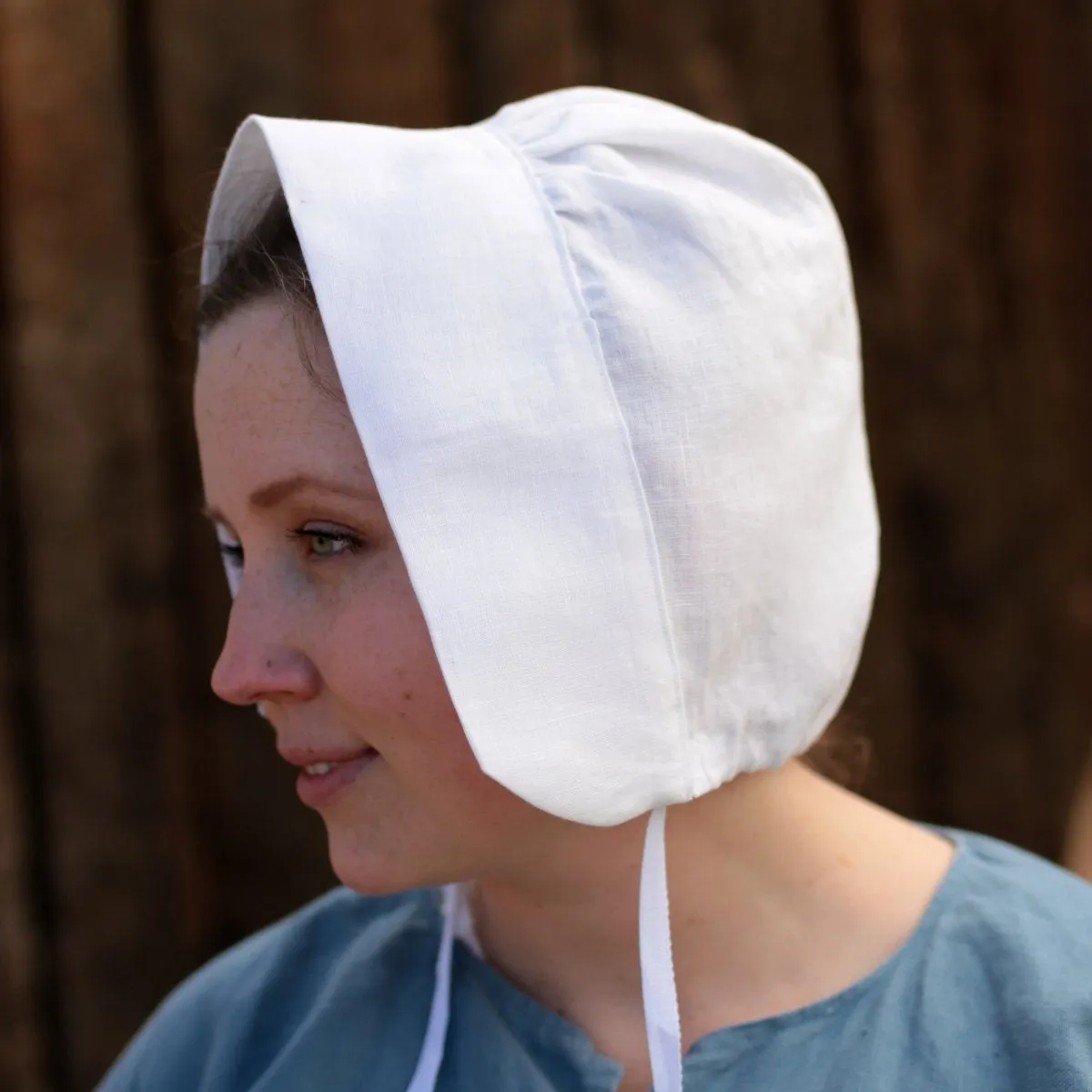 Ladies’ Colonial Cap - White Linen