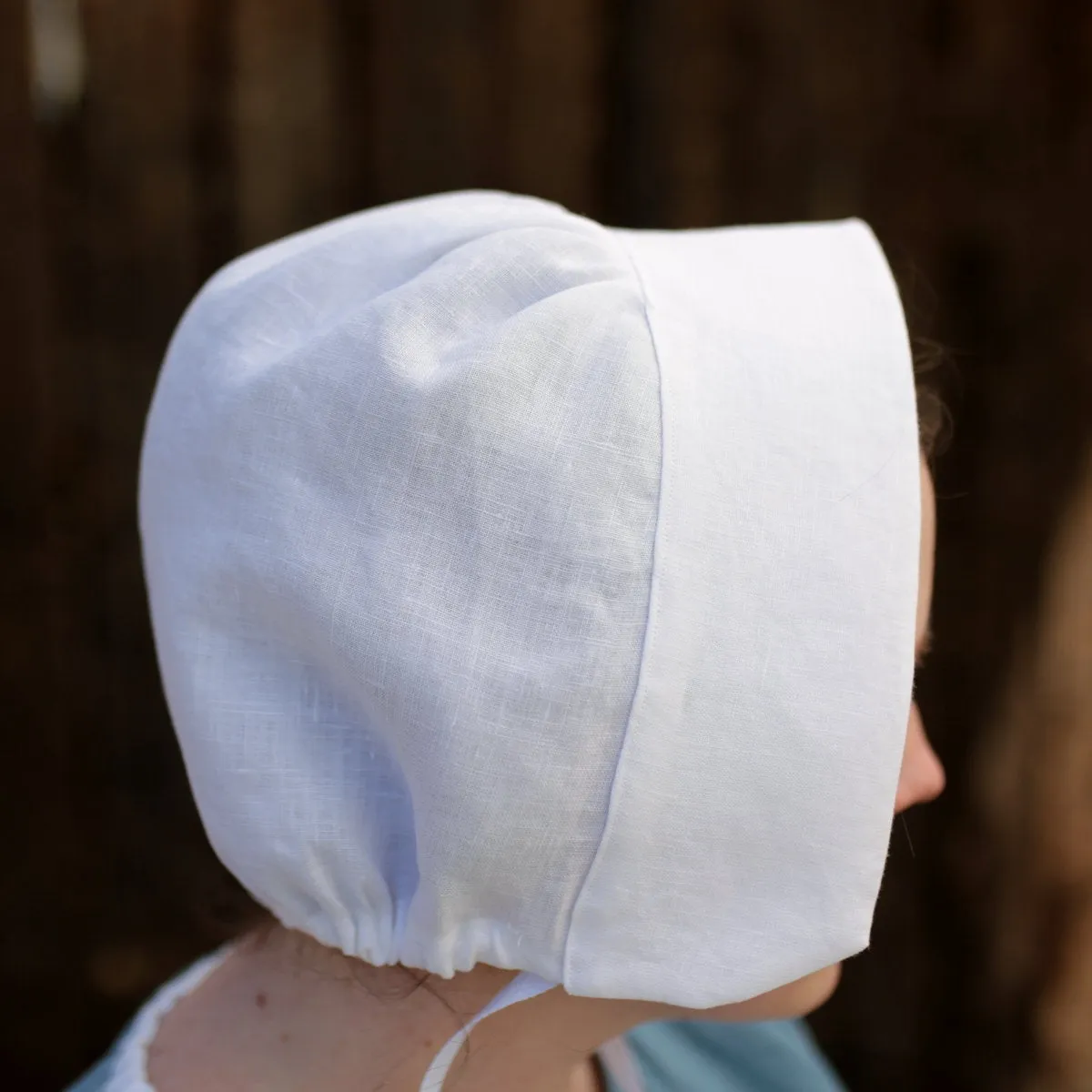 Ladies’ Colonial Cap - White Linen