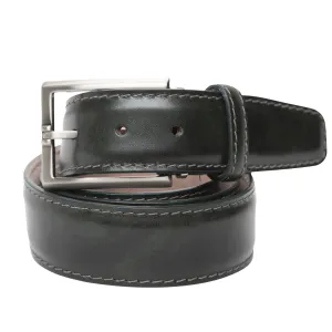 LEN Belt Italian Marbled Calf 40mm Emerald Green STK