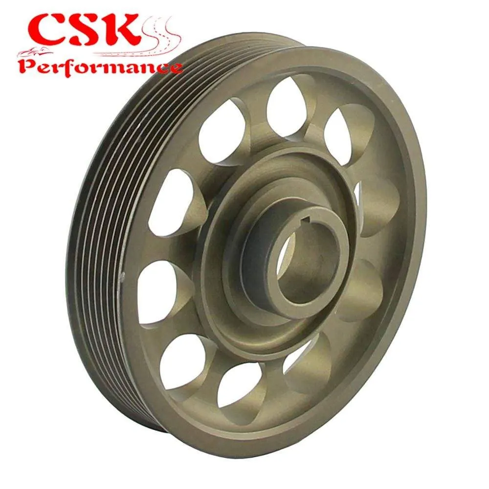 Light Weight Aluminum Crankshaft Crank Pulley fits for Honda Civic FD2 FD2R 2.0 K20A