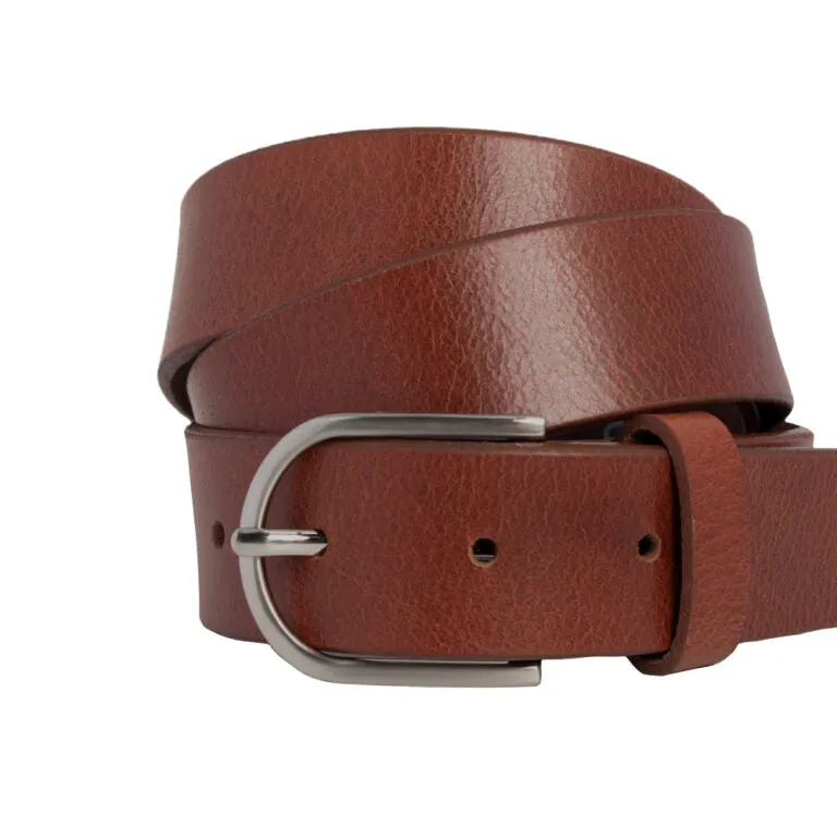 LOOP LEATHER MADDY BELT TAN