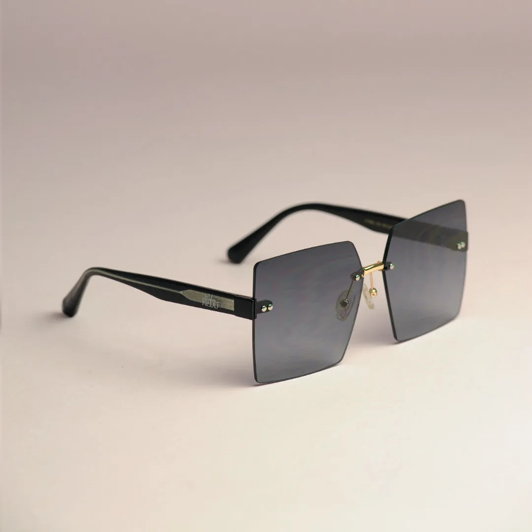 Monarch Redd Brané Gradient Gray Oversized Sunglasses