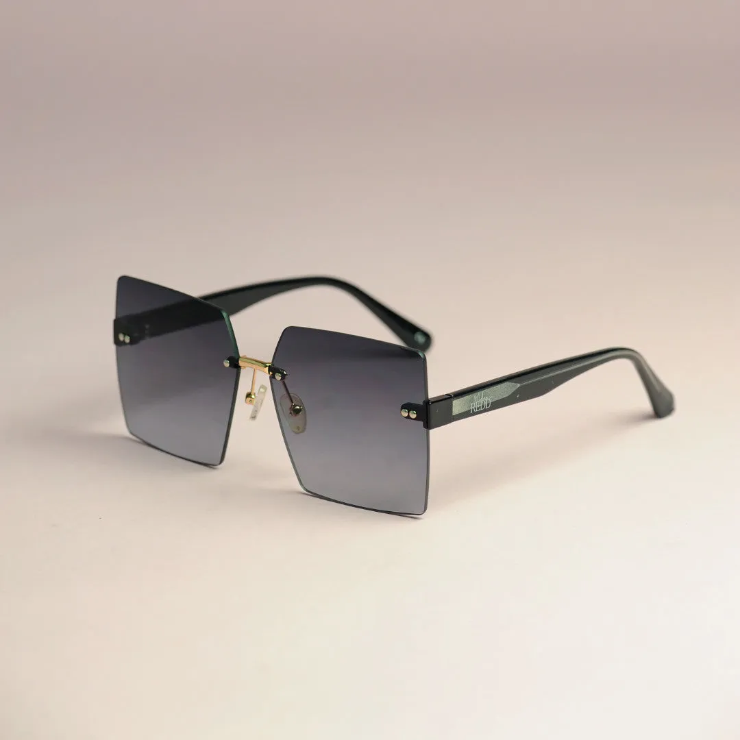 Monarch Redd Brané Gradient Gray Oversized Sunglasses