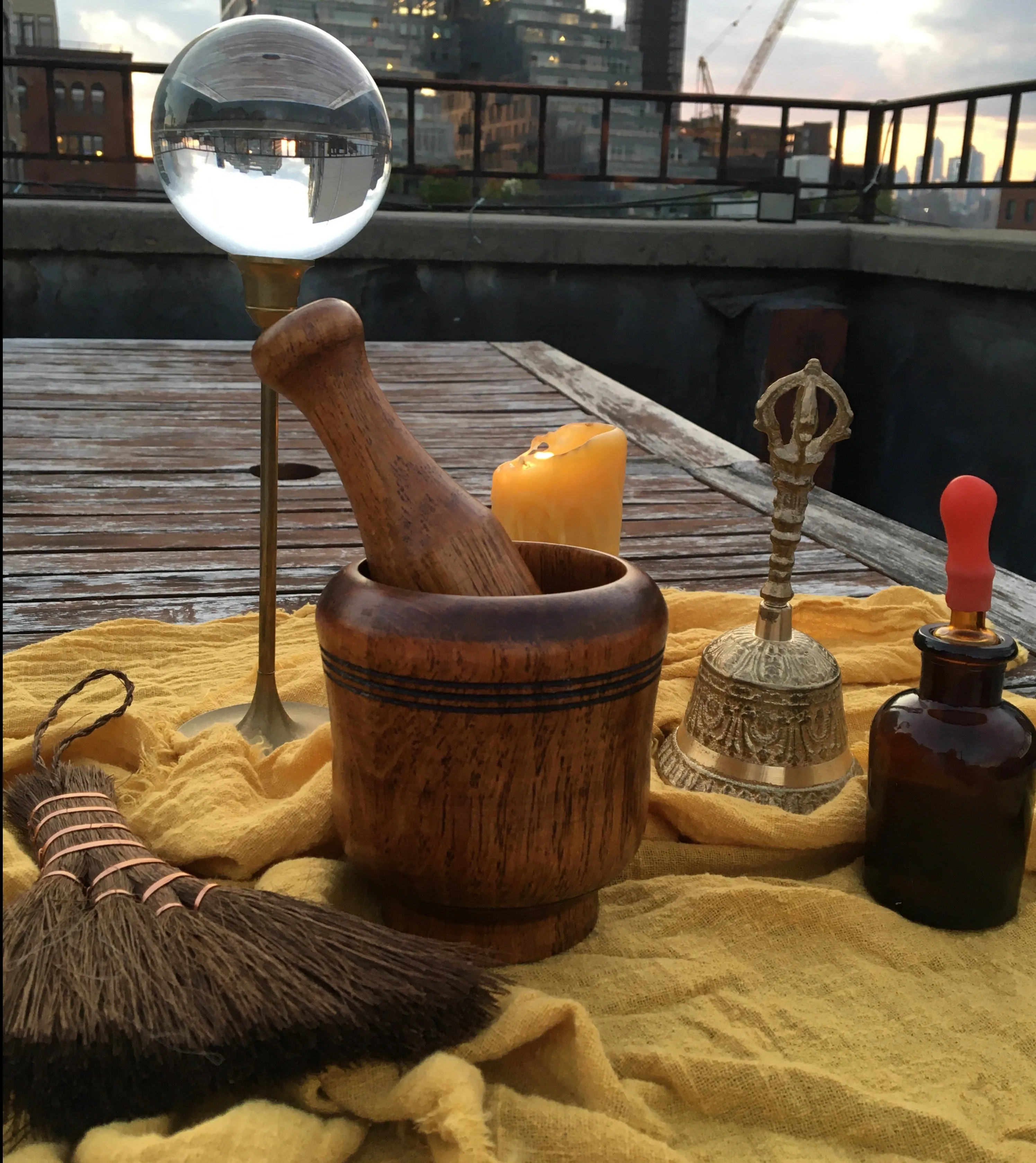 Mortar and Pestle in Wood