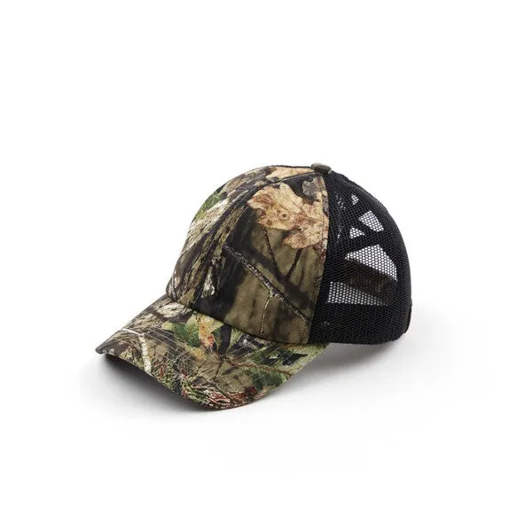 MossyOak Criss-Cross Pony Cap