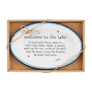 Mudpie Lake Sentiment Plate