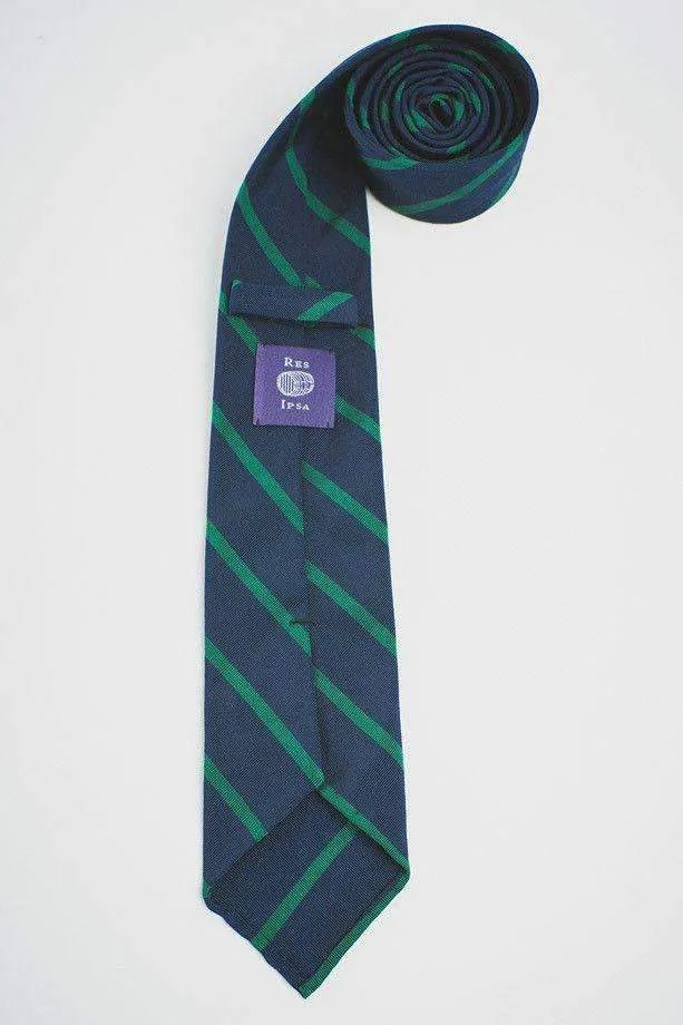 NAVY MOGADOR WITH GREEN STRIPE