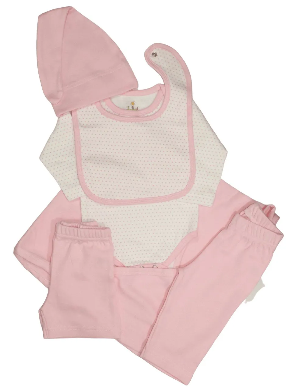 Newborn Baby Bundle: Set of 6 Items - Pink