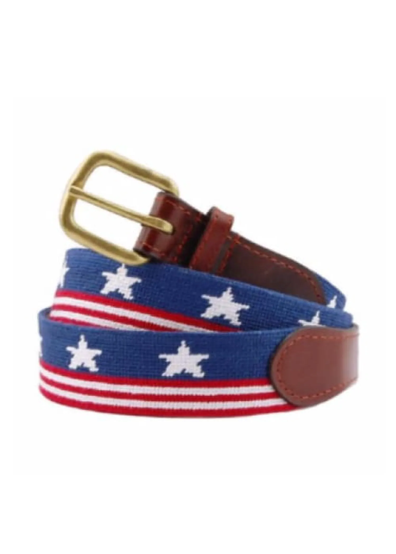 OLD GLORY NEEDLEPOINT BELT