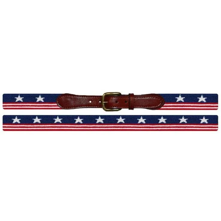 OLD GLORY NEEDLEPOINT BELT