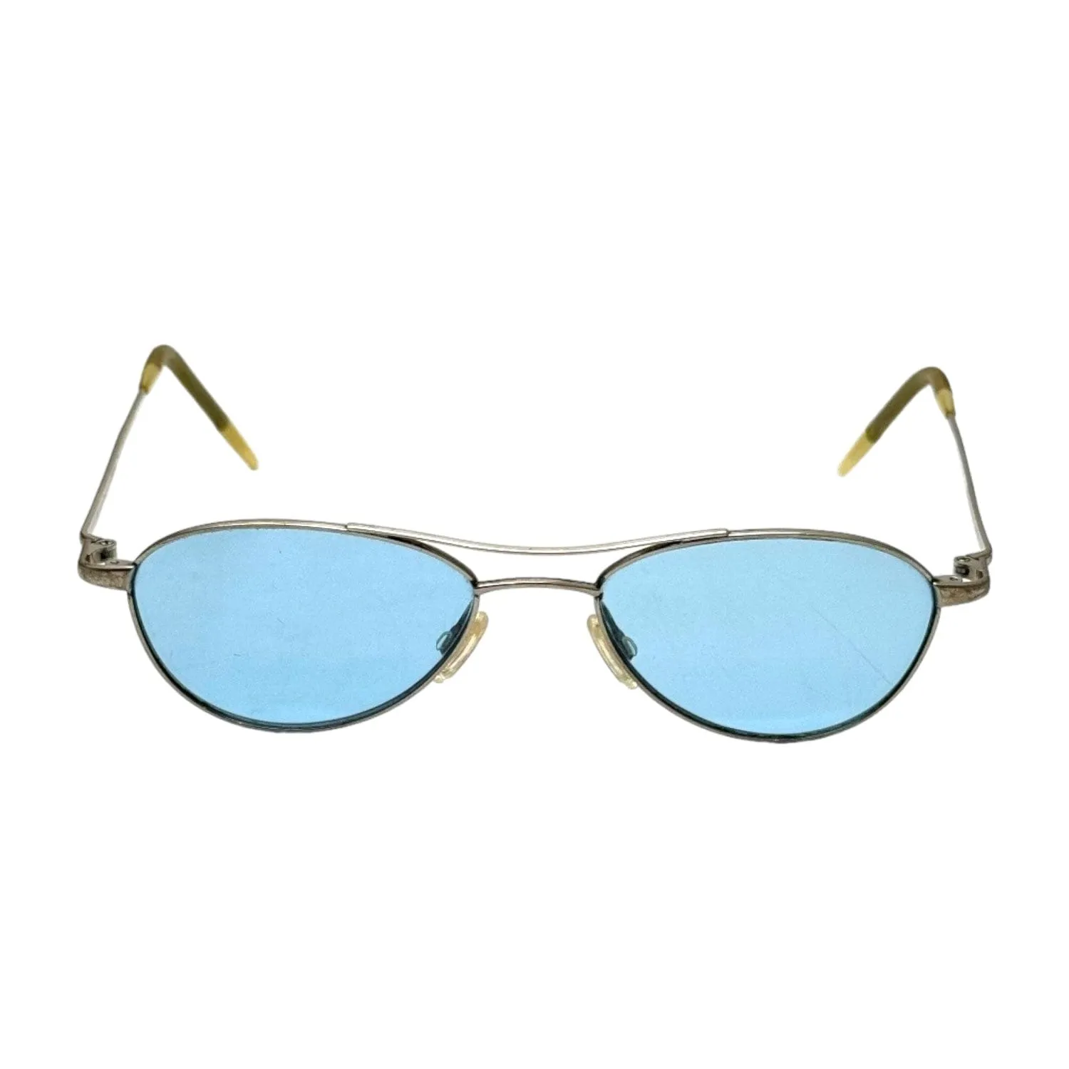 OLIVER PEOPLES Aero Aviator Sunglasses - Blue & Silver