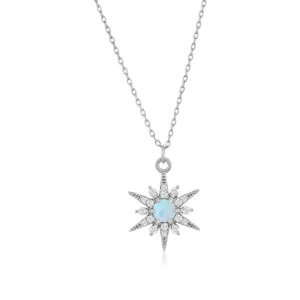 Opal Sunburst Necklace