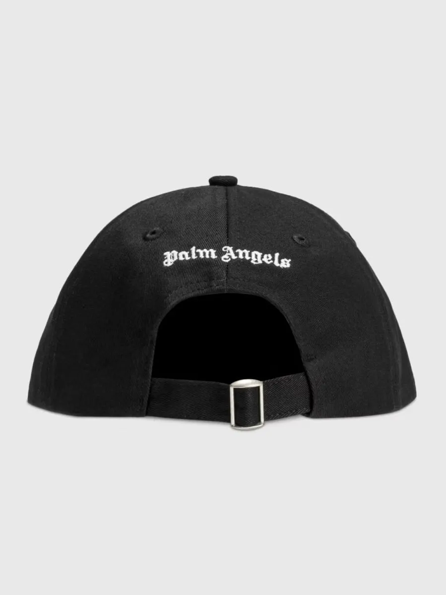 Palm Angels Classic Logo Cap Black White