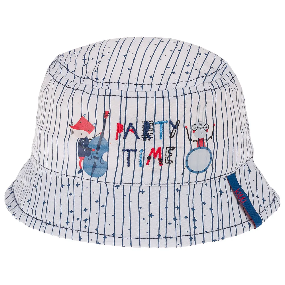 Party Time Embroidery - Infant Boy Bucket Hat 0-18 Months