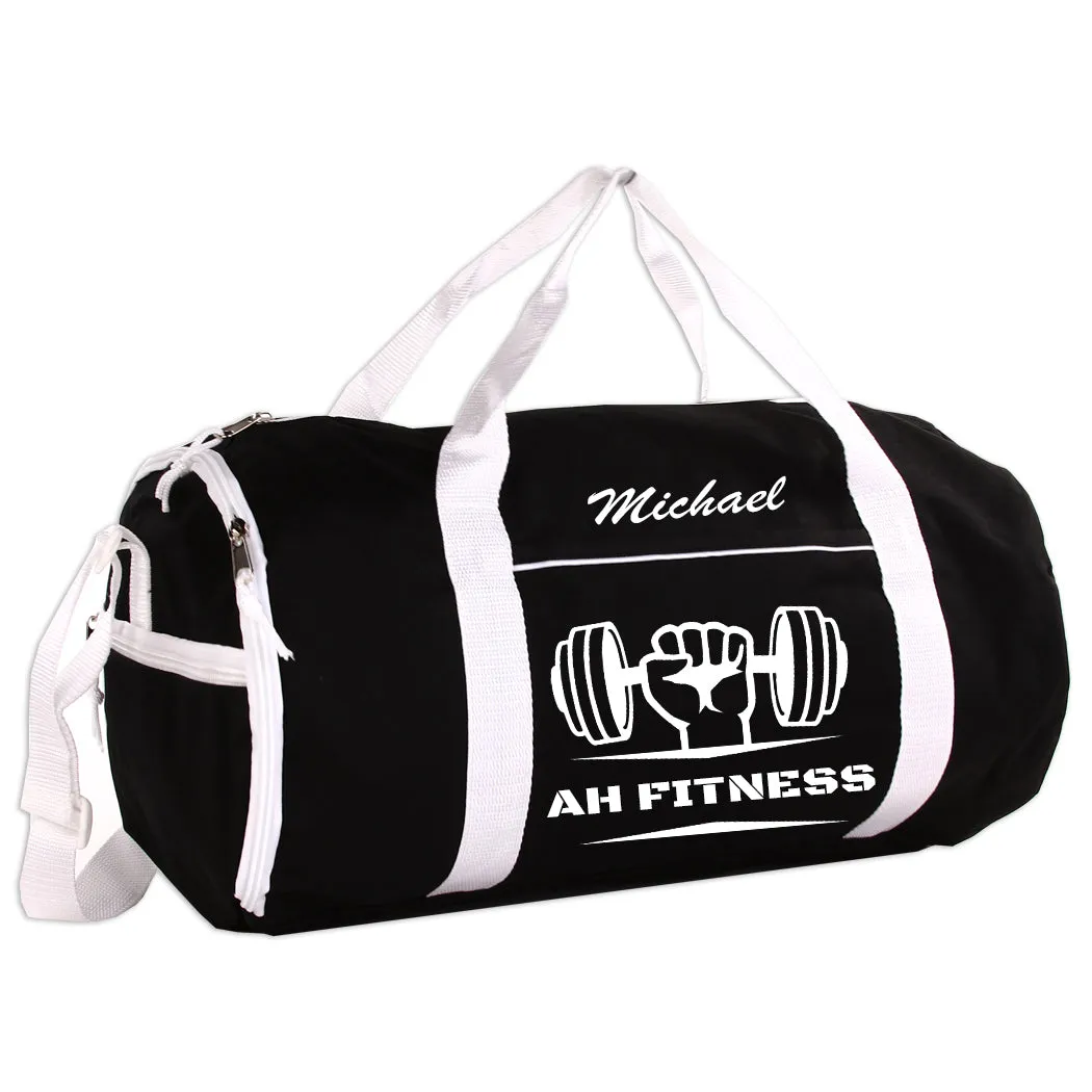 Personalized Sport/Gym Roll Duffel Bag - Fitness (Available in 4 Colors)