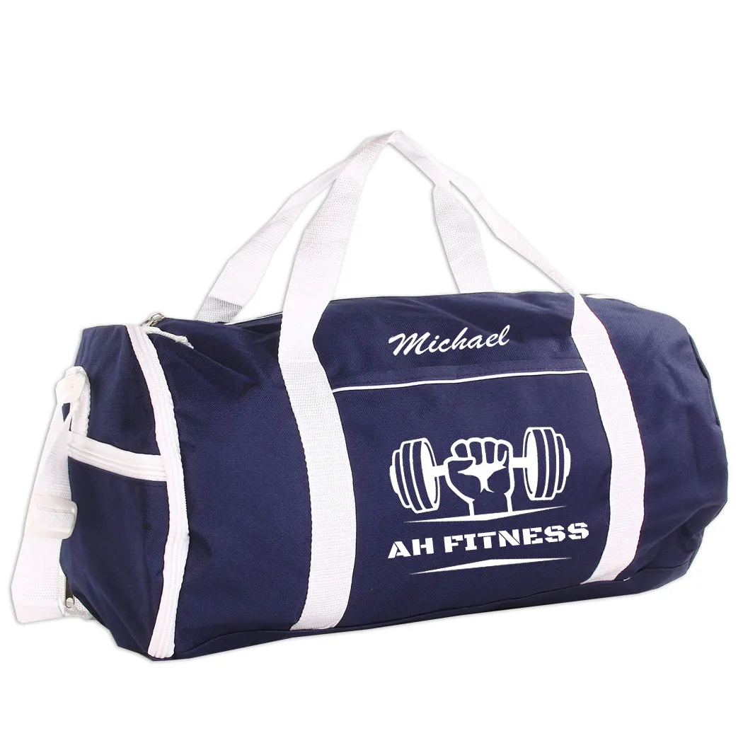 Personalized Sport/Gym Roll Duffel Bag - Fitness (Available in 4 Colors)