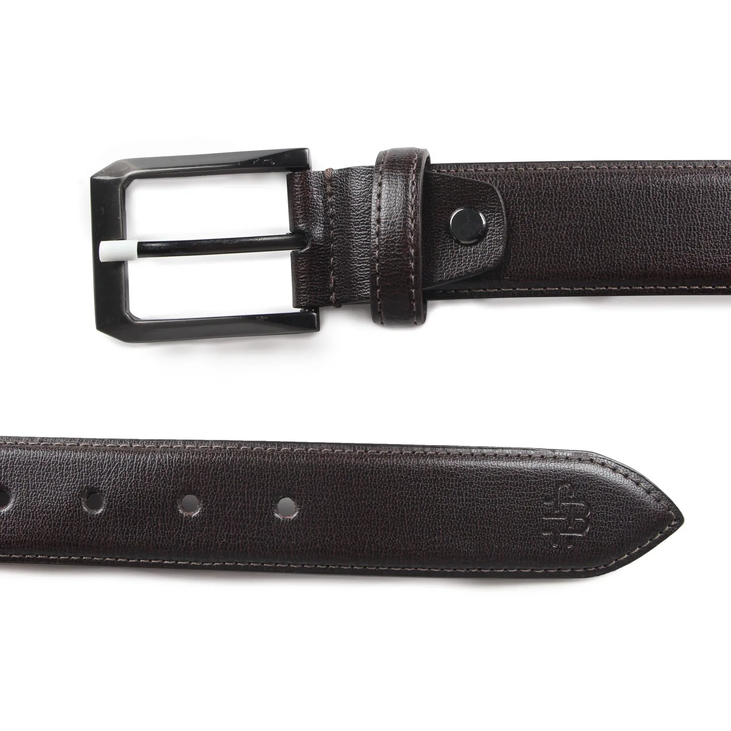 Premium Brown Solid PU-Leather Belt for Men