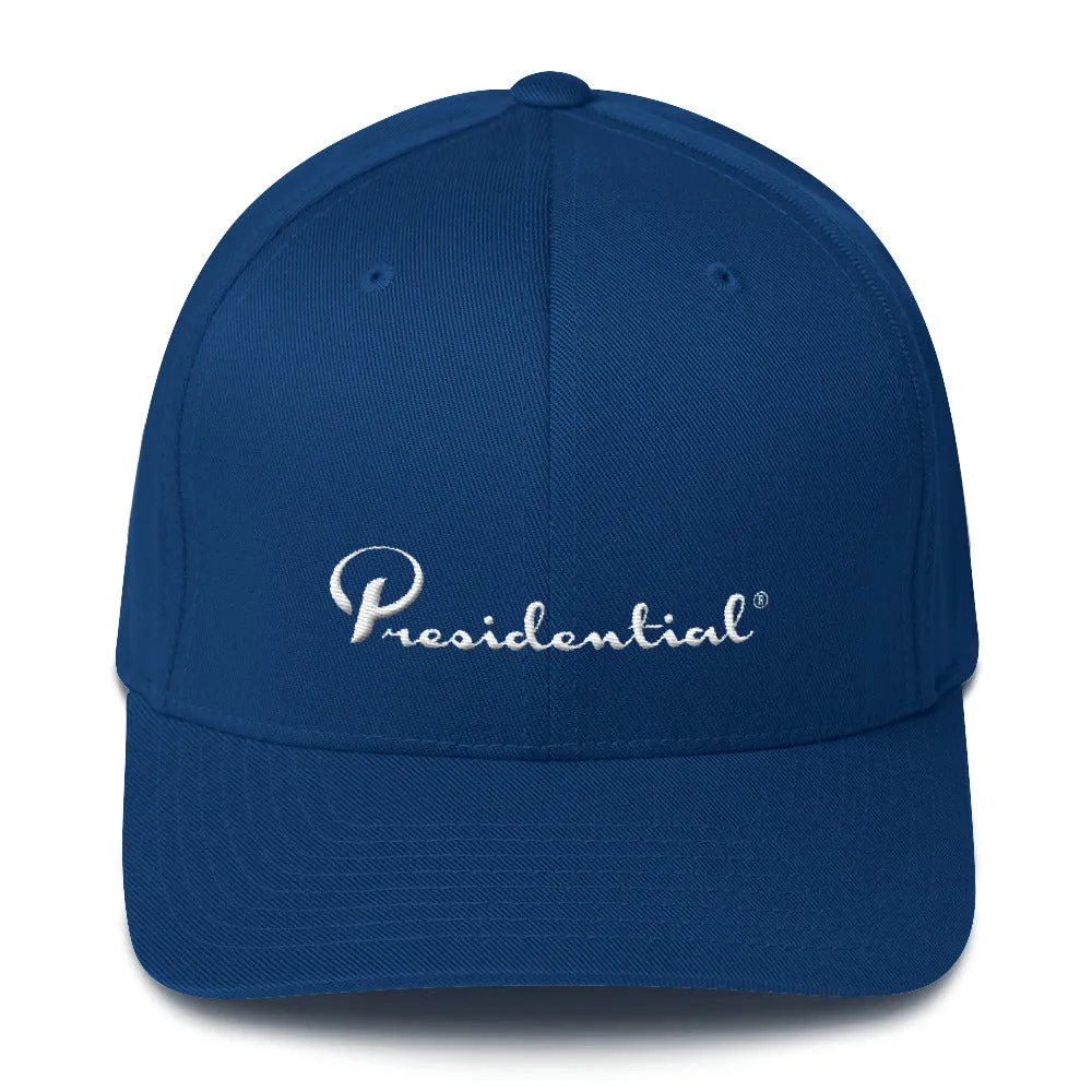 Presidential White Structured Twill Cap