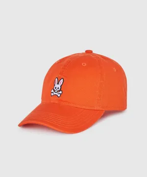 Psycho Bunny Men's Sunbleached Cap - Orange