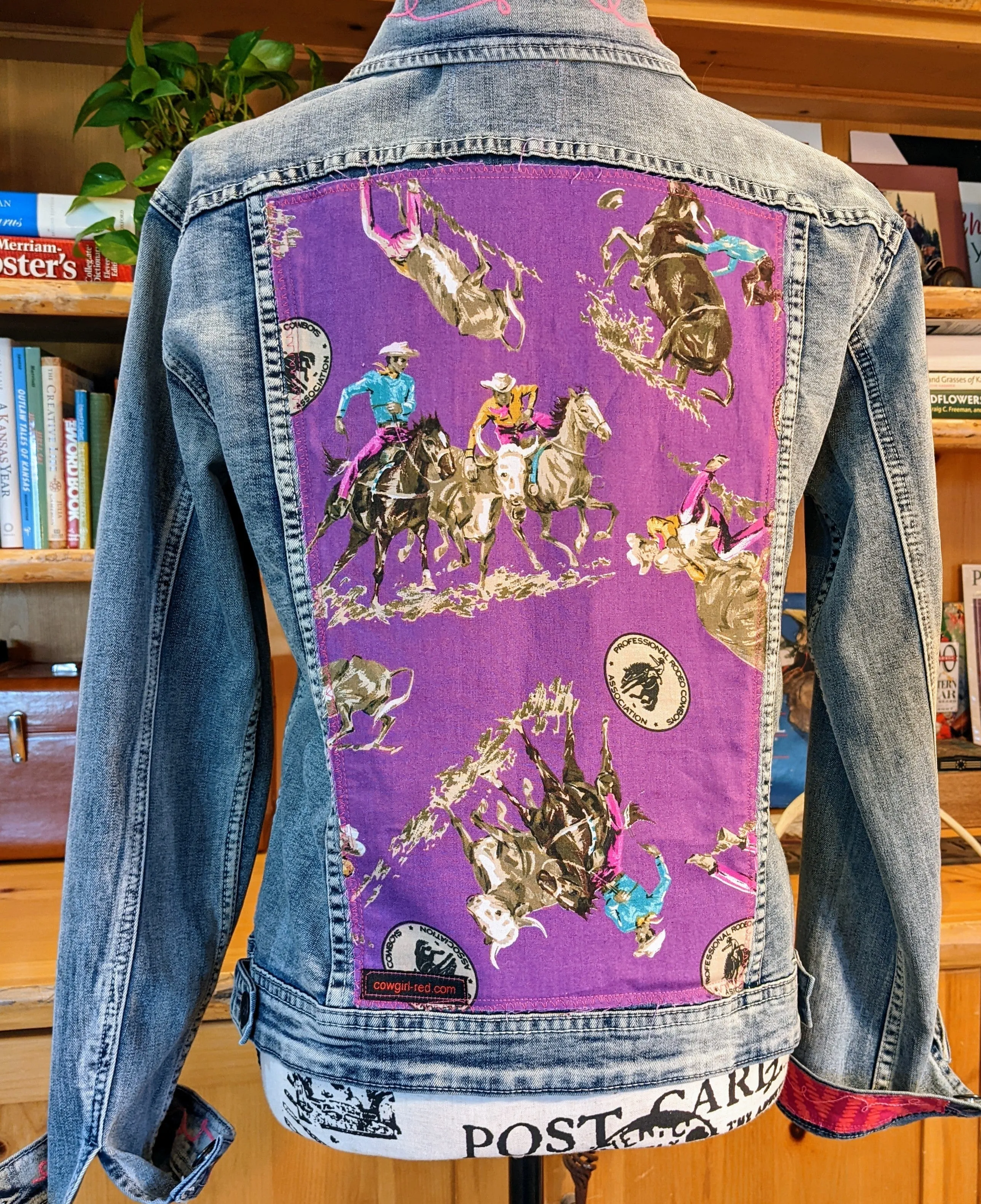 Purple PRCA Bull Dogger | Jean Jacket