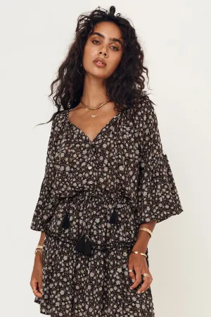 Spell & The Gypsy Rae Blouse Top Black