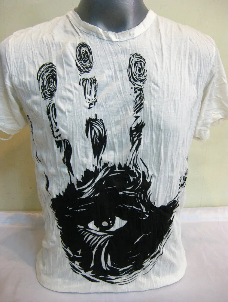 Sure Design Men's Eye In Palm T-Shirt White