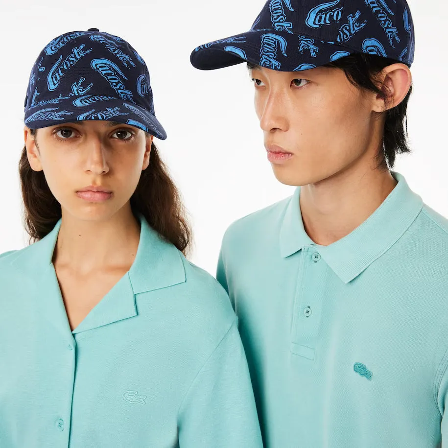 Unisex Lacoste Organic Cotton Vintage Print Cap