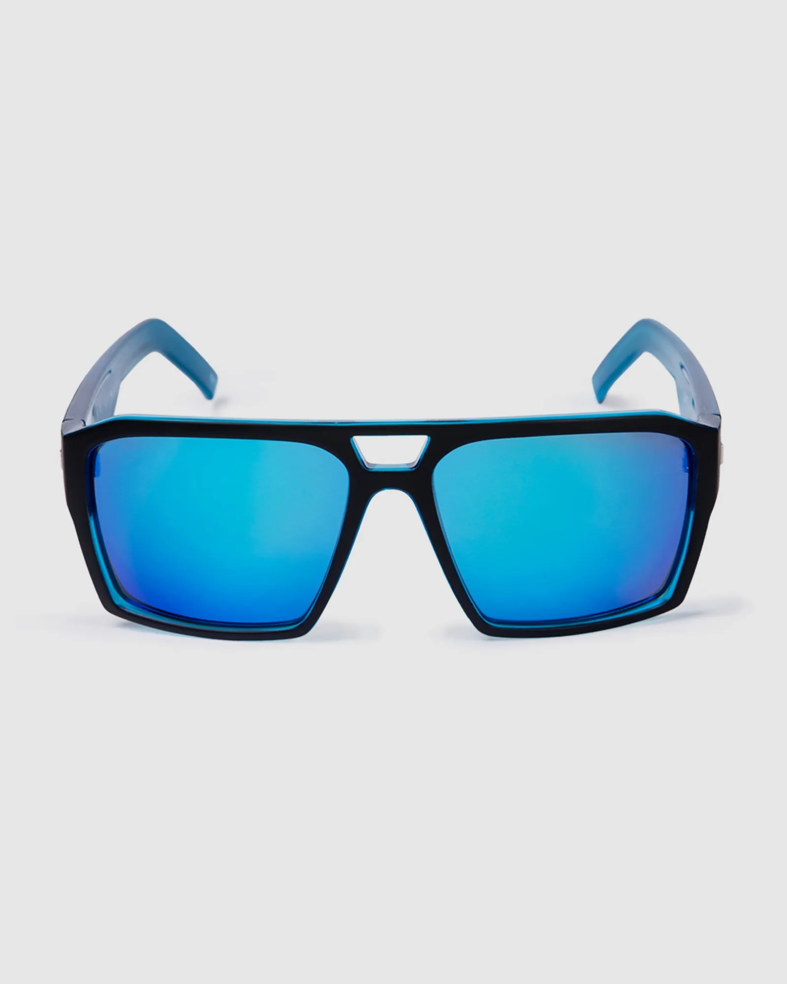 UNIT Sunglasses Vault - Matte Black Blue Polarised