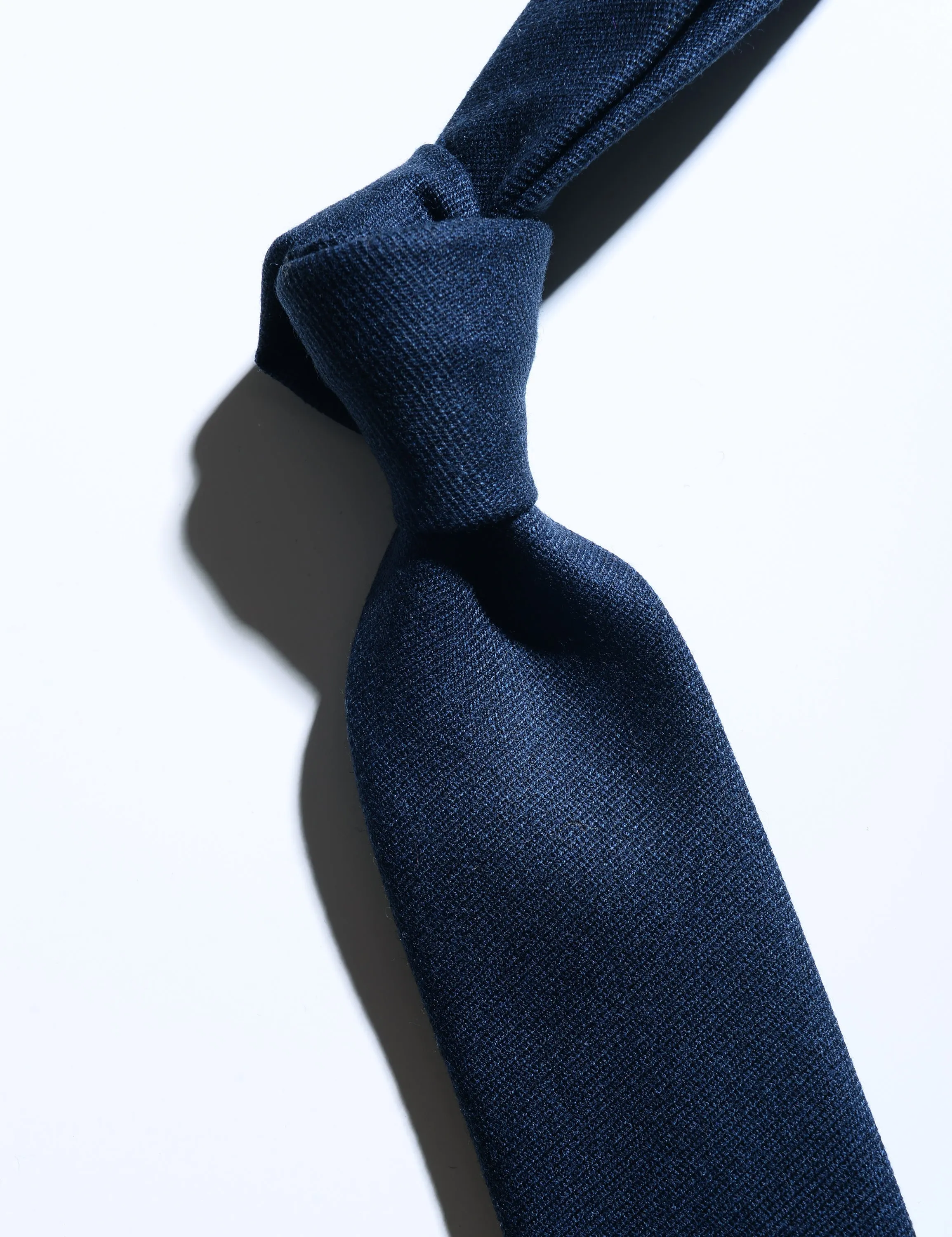 Wool Twill Tie - Deep Sea Blue